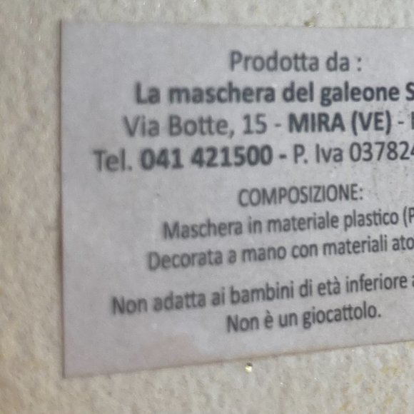 Vintage Venetian Jester Face Mask, Jolly Mask, Joker, Made in Italy, Hand - Picture 6 of 9